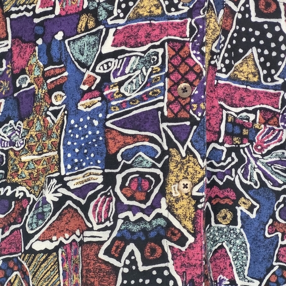 Vintage◆Rare◆ 90’s Patagonia Short Sleeve Shirt Parm Tree Tag - Picture 5 of 5